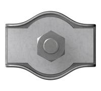 Abrazadera para cables 2 mm acero galvanizado zinc dörner + helmer 4814384 20 uds.