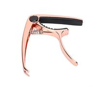 Abrazadera para cejilla de Guitarra, sintonizador de Teclas, aleación de Zinc para Guitarra Popular, para Guitarra de 4 a 6 Cuerdas, bajo, Ukelele(Oro Rosa)