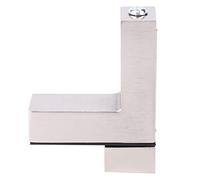 Abrazadera para estante de vidrio, aleación de Zinc, tablero tipo F ajustable engrosado, accesorios de Hardware para baño, sala de estar y cocina (Cepillado)