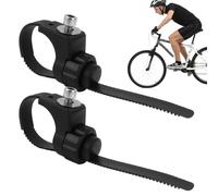 Abrazadera Para Horquilla De Bicicleta, Adaptador De Soporte Para Horquilla, Accesorios De Instalación Ajustables Para Portaequipajes Trasero + 2 Anillos Delanteros