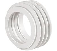 Abrazadera para inodoro blanco 60 mm - diámetro interior 40/44 mm