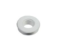 Abrazadera para inodoro de goma blanca 30 mm x 76 mm (exterior)