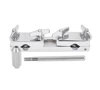 Abrazadera para juego de batería, abrazadera de conexión de hierro, soporte para varilla, juego de batería de percusión para cencerro, accesorio para cencerros, toms, soportes