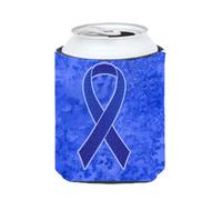 Abrazadera para latas o botellas con lazo azul oscuro para concientizar sobre el c ncer de colon AN1202CC