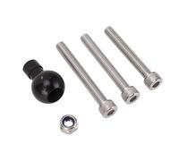 Abrazadera para Manillar de Motocicleta, Base de Horquilla, Base de Bola, Base de Cabeza de Bola, Perno de Soporte M8, de Soporte B367U de Bola de Goma de 1 Pulgada