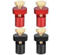 Abrazadera para mesa de carpintería de 19 mm/20 mm, bloque de límite para una sujeción segura y un dibujo de líneas preciso (20 mm, rojo)