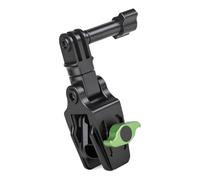 Abrazadera para parabrisas para cámara de acción, soporte de aleación de puntas con dirección de visión ajustable, configuración sin taladros para videos de viajes en motocicleta o imágenes en de