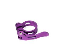 Abrazadera Para Silla De Bicicleta Engranaje fijo de aleación aluminio | Abrazadera de liberación rápida for asiento de bicicleta, abrazadera de aluminio de 31,8mm/34,9mm(Purple-31.8mm)