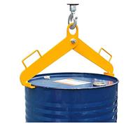 Abrazadera para Tambor de 30 a 55 galones, Gancho de elevación de Acero de aleación de Alta Resistencia con Capacidad de 1000 LB, Ideal para Levantar y Transportar Tambores metálicos.