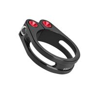 Abrazadera para tija de sillín, abrazadera para tija de sillín, 31,8/34,9 mm, clip portátil para tubo de asiento de aleación, accesorios de anillo de sujeción para tija de sillín de bicicleta, cierre