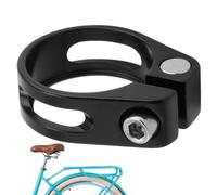 Abrazadera para tija de sillín de bicicleta, clip para tubo de sillín de bicicleta | Compatible con tamaños de 28,6 mm/31,8 mm/34,9 mm, accesorio de ciclismo resistente, juego de abrazaderas para sill