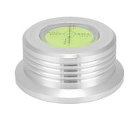 Abrazadera para tocadiscos de material premium con detección de velocidad mediante nivel de burbuja, escala estroboscópica de 50 Hz para discos de