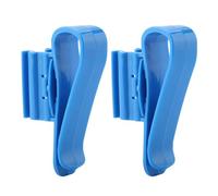 Abrazadera para Tubería de Agua Soporte de Manguera Ajustable Resistente para Peceras y Cubos Plástico Azul 2 Piezas 8,5 X 5 Cm