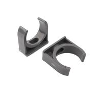 Abrazadera para tubería de PVC, Abrazadera de tubo tipo U PVC, blanca y gris, varios tamaños (PCS)(G2,40MM-10 PCS)