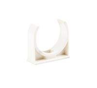 Abrazadera para tubería de PVC, Abrazadera de tubo tipo U PVC multicolor for 20-110 mm (paquete 5-50 unidades)(White,20MM-20PCS)