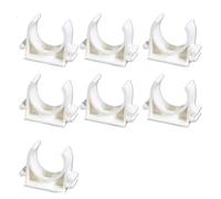 Abrazadera para tubería de PVC, Paquete de 10 abrazaderas for tubos PVC 16 a 32 mm (multicolor, azul)(25mm white)