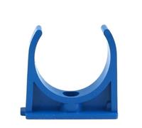 Abrazadera para tubería de PVC, Paquete de 10 abrazaderas PVC azules for tuberías varios tamaños, for riego jardín y soporte agua(50mm)
