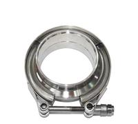 Abrazadera para tubo de escape Kit de abrazadera banda en V acero inoxidable 304, brida escape Turbo, varios tamaños(Standard 3.5 inches)