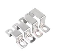 Abrazadera para tubos en U Abrazadera de acero inoxidable 304 con hebilla de alambre rectangular y cuadrado grueso, 2/4 unidades(40x20 2pcs)