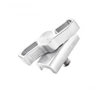 Abrazadera plegable para Brompton NEO Bike Head Tube Stem Bracket Lock Aleación de aluminio Conexión segura (A-plata)