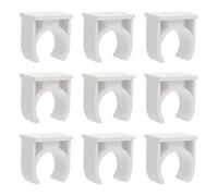 Abrazadera PVC para Conduit y Manguera de Pared | Soporte Seguro para Tubería Delgada, Protección Anticorrosiva, Uso en Obra y Mantenimiento, Color Blanco