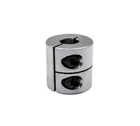 Abrazadera rígida D25 L25, orificio de acoplamiento, varilla de tornillo de aluminio, eje de transmisión, acoplador de Motor de eje de mandíbula CNC, 1 ud.(4mm to 4mm)