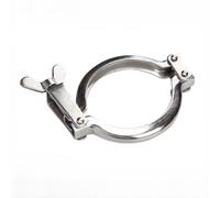 Abrazadera sanitaria de tres secciones, virola de acero inoxidable de grado alimenticio, 50,5/64/77,5/91/106/119/130/145mm(63mm Ferrule 77.5)