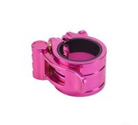 Abrazadera Silla Bici 40mm Liberación Rápida MTB | Aleación para resistencia, núcleo para robusto, operación para suave, libre de óxido, acabado anodizado(rosy 40mm)