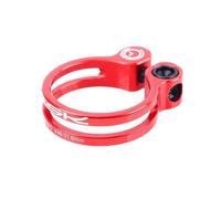 Abrazadera Sillin 31.8mm 34.9mm ultraligero asiento de bicicleta poste pinza 3 colores aleación aluminio asador pinzas Mtb Clip sujeción del(31.8mm red)