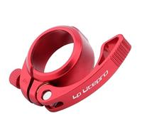 Abrazadera Sillin 4 1 mm Tubo de asiento bicicleta Sillín montar Liberación rápida Aleación aluminio Plegable Asiento Abrazaderas for 33. 9mm Poste del(Red)