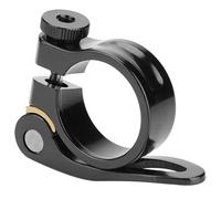 Abrazadera Sillin Bicicleta de Aluminio, Cierre Tija Sillin 34.9 Fijación Segura Es la Opción Ideal para Bicicletas de Montaña y Bicicletas de Carretera.