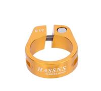 Abrazadera Sillin Sillín de asiento bicicleta montar Bloqueo del la 31.8/34. 9mm Cierre poste collar for el gotero 27.2 28.6 6mm MTB(Gold 31.8MM)