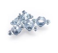 Abrazadera simple Ø18 | Pack de 100 unidades | Sujeción segura y duradera | Ideal para instalaciones de fontanería y calefacción | Fácil de montar y resistente | QUICK PLOMBERIE