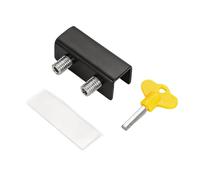 Abrazadera sin perforación para hardware, Double Hole Black