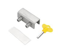 Abrazadera sin perforación para hardware, Double Hole Silver