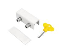 Abrazadera sin perforación para hardware, Double Hole White