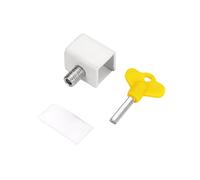 Abrazadera sin perforación para hardware, Single Hole White