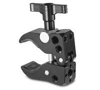 Abrazadera SMALLRIG Super con orificios de rosca de 1/4"" y pasador de posicionamiento de 3/8"" para tuerca de mariposa en forma de T est ndar ARRI