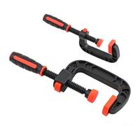Abrazadera tipo G para carpintería y herramienta de abrazadera en C de plástico de ingeniería de liberación rápida para proyectos de carpintería de bricolaje (2 pulgadas)