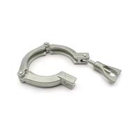 Abrazadera tipo trébol de tres clips acero inoxidable SS304 1"-8" con junta silicona, ideal for bridas fabricación propia(5 Pcs,3.5 inch x k106)