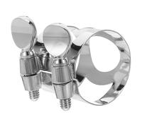 Abrazadera Tornillo Agudo Niquelada Doble para Clarinete