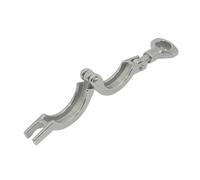 Abrazadera triple de acero inoxidable 304: accesorio sanitario for conexiones rápidas en alimentos y bebidas(8in)