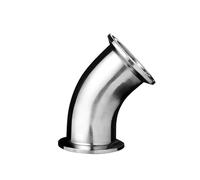 Abrazadera triple de acero inoxidable 304 de 45 mm O/D de 2 pulgadas, tubo de codo de 45 grados