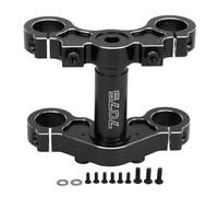 Abrazadera triple de aluminio para amortiguador delantero de motocicleta eléctrica de 1/4" para Losi Promoto MX (Negro)