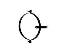 Abrazadera Tubo Estufa Pellet Vitrificado Con soporte 80 (2 piezas)