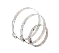 Abrazadera Tubo Oreja Simple Inox 304 Kit | Sujeción estable, montaje rápido, cuerpo duradero, para tubos diarios(79.8-83.0mm(5pcs))