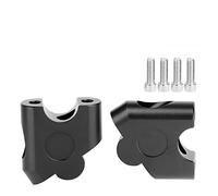 Abrazadera Universal for Manillar De Motocicleta, Barra Elevadora for Manillar De 7/8 "y 22mm En ATV Dirt Bike(Black)