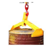 Abrazadera vertical para tambor, esparcidor de gancho de barril resistente para levantar y transportar tambores de metal, capacidad de carga de 500 kg