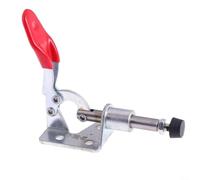Abrazadera vertical para toggle GH-301A 45 kg de capacidad de carga antideslizante con mango protector para trabajar metales soldadura y reparación M4 x 20 husillo 190° recorrido palanca 1 unidad