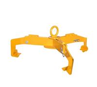 Abrazadera vertical tambor, una abrazadera todo tipo tambores, elevación 750 kg/1653 lb, apertura 35 a 61 cm/13,7 a 24 pulgadas, for elevadores tambores en tambores acero y plástico 55 galones